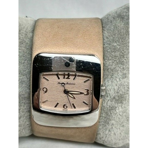 Ladies‎ TOMMY BAHAMA TB-2047 Sterling Silver Pink Tone Quartz Watch New Battery - Picture 1 of 11